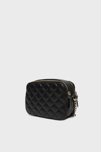 Guess Giully Logolu Kapitoneli Zincir Askılı HWQG8748140 Bayan Çanta HWQG87 48140 BLA SİYAH - 4