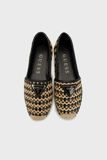 Guess Jolandon Logolu Hasır FLJDNNFAB14 Bayan Espadril FLJDNN FAB14 BLACK SİYAH - 4