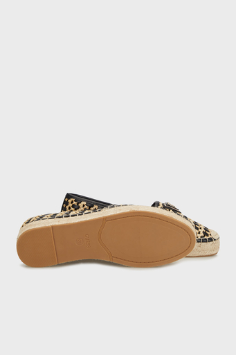 Guess Jolandon Logolu Hasır FLJDNNFAB14 Bayan Espadril FLJDNN FAB14 BLACK SİYAH - 5