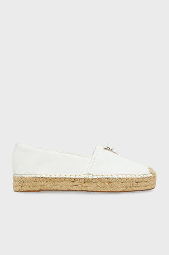 Guess Jolandy Logolu Hasır Tabanlı FLJLNDLEA14 Bayan Espadril FLJLND LEA14 WHITE BEYAZ - 1