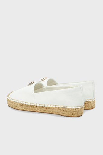 Guess Jolandy Logolu Hasır Tabanlı FLJLNDLEA14 Bayan Espadril FLJLND LEA14 WHITE BEYAZ - 3