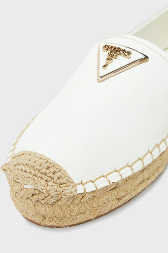 Guess Jolandy Logolu Hasır Tabanlı FLJLNDLEA14 Bayan Espadril FLJLND LEA14 WHITE BEYAZ - 4