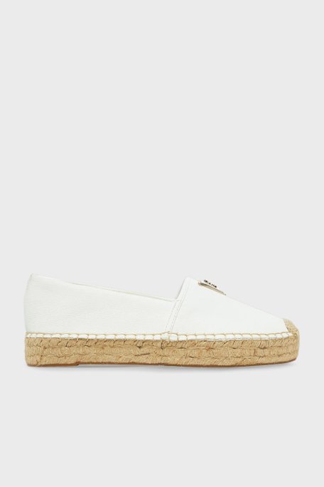 Guess Jolandy Logolu Hasır Tabanlı FLJLNDLEA14 Bayan Espadril FLJLND LEA14 WHITE BEYAZ - 6