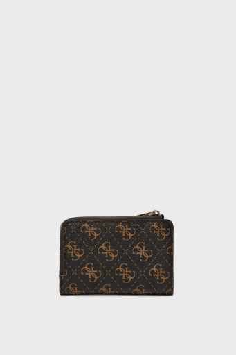 Guess Laruel Tamamı 4G Logolu SWQE8500156 Bayan Cüzdan SWQE85 00156 BNL SİYAH-KAHVE - 2