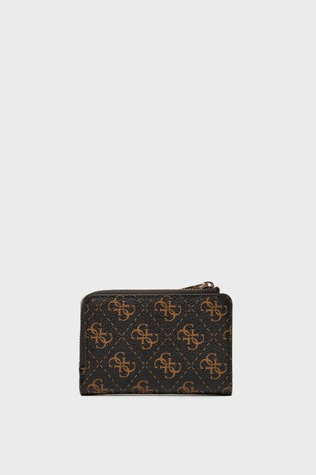 Guess Laruel Tamamı 4G Logolu SWQE8500156 Bayan Cüzdan SWQE85 00156 BNL SİYAH-KAHVE - 2