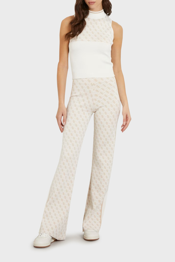 Guess Lise Slim Fit Triko W3YB38Z37K0 Bayan Pantolon W3YB38 Z37K0 F1GL EKRU - 9