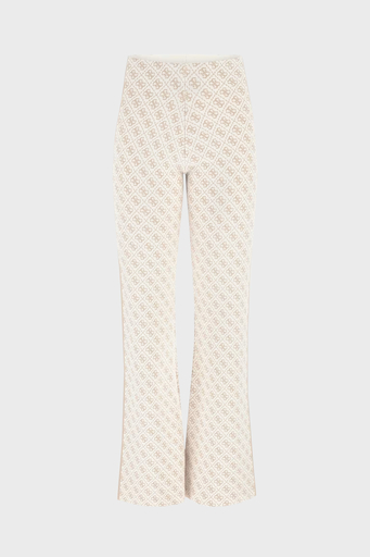 Guess Lise Slim Fit Triko W3YB38Z37K0 Bayan Pantolon W3YB38 Z37K0 F1GL EKRU - 12