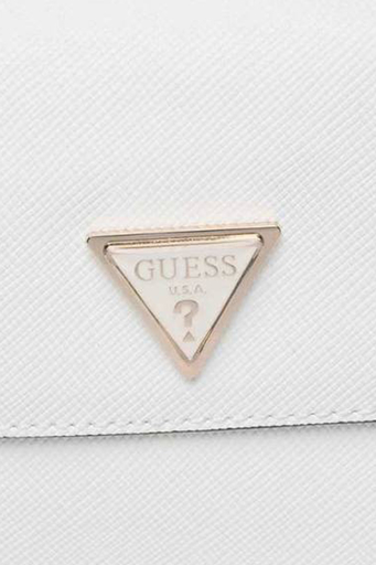 Guess Logolu Çıkarılabilir Omuz Askılı Matilde Bayan Çanta HWVG8755200 WHI BEYAZ - 3