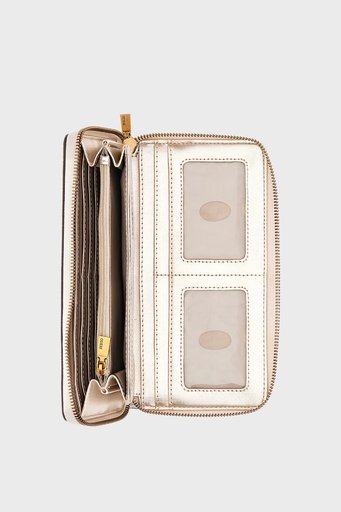 Guess Logolu Çok Bölmeli Büyük Boy Ginevra Bayan Cüzdan SWSB8675630 STL EKRU - 3