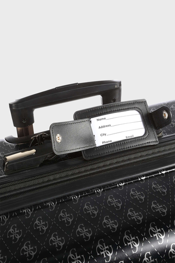 Guess Logolu Jesco Büyük Boy Bayan Valiz TWH83899880 COA SİYAH - 6