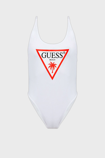 Guess Logolu Mikrofiber Ayarlanabilir İp Askılı One Piece Bayan Mayo E02J33LY00K G011 BEYAZ - 4