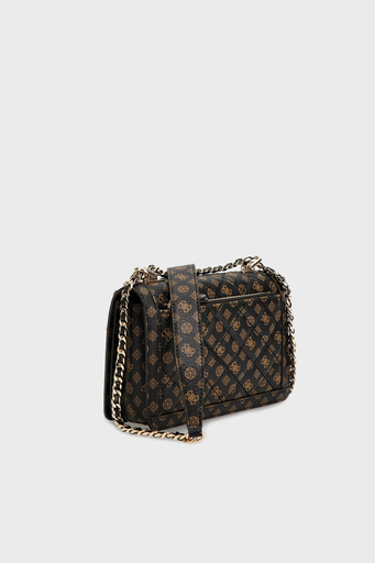 Guess Logolu Zincir Askılı Abey Bayan Çanta HWPG8558190 MLO SİYAH - 2
