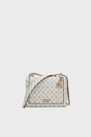 Guess - Guess Logolu Zincir Askılı Abey Bayan Çanta HWPG8558190 WLO BEYAZ