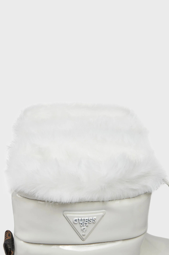 Guess Lolita2 Logolu Parlak Bayan Bot FL8LO2 PAT10 WHITE BEYAZ - 6