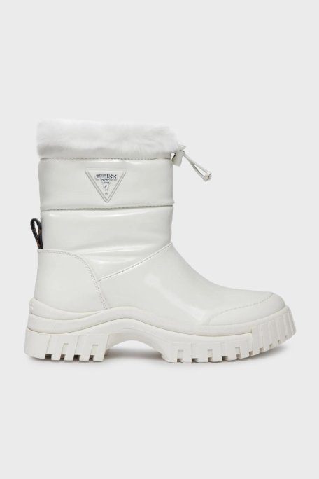 Guess Lolita2 Logolu Parlak Bayan Bot FL8LO2 PAT10 WHITE BEYAZ - 1