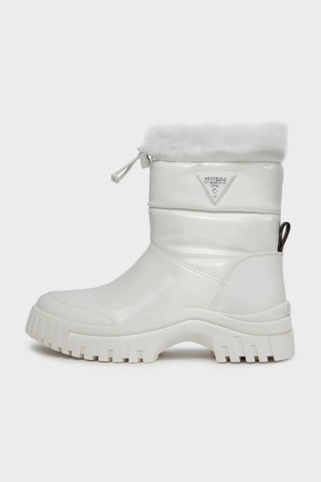 Guess Lolita2 Logolu Parlak Bayan Bot FL8LO2 PAT10 WHITE BEYAZ - 4