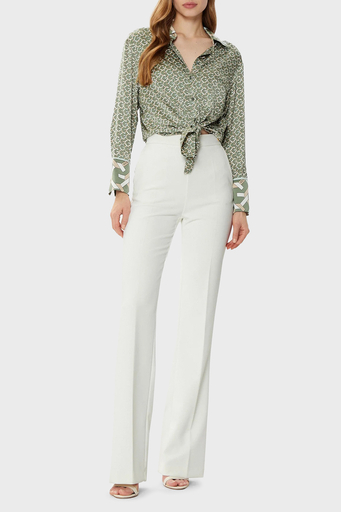 Guess Ls Alexandra 4G Logolu Regular Fit W4YH47WF1T2 Bayan Gömlek W4YH47 WF1T2 P8FS HAKİ - 3