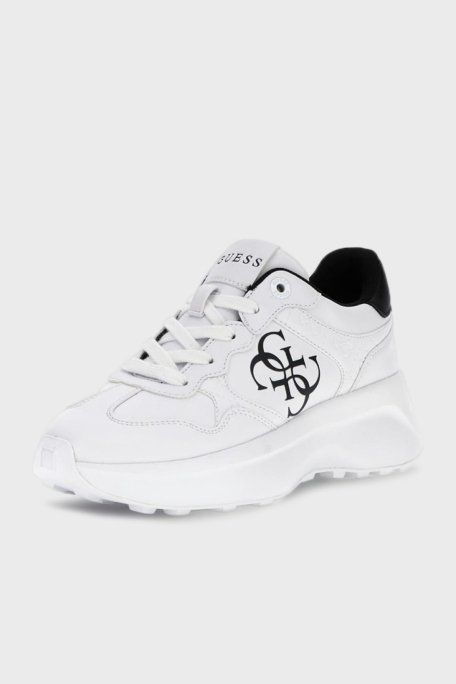 Guess Luckei Logolu Kalın Tabanlı Sneaker FLPLUCELE12 Bayan Ayakkabı FLPLUC ELE12 WHITE BEYAZ - 7