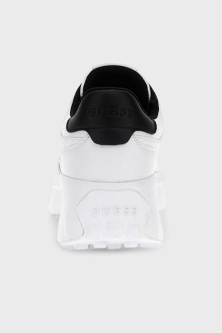 Guess Luckei Logolu Kalın Tabanlı Sneaker FLPLUCELE12 Bayan Ayakkabı FLPLUC ELE12 WHITE BEYAZ - 9