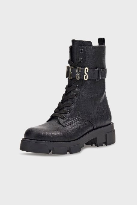 Guess Madox Logolu Fermuarlı Bayan Bot FL8MDX ELE10 BLACK SİYAH - 3