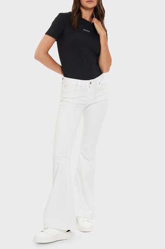 Guess Marika Streç Regular Fit Bisiklet Yaka V4YI22KCD02 Bayan T Shirt V4YI22 KCD02 JBLK SİYAH - 3