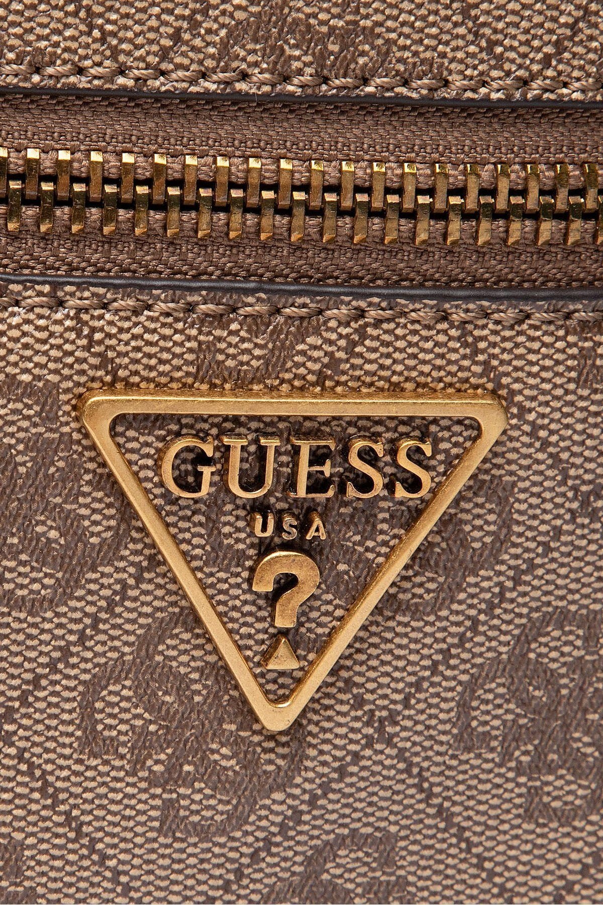 Guess Marka Logolu Ayarlanabilir Askılı Manhattan Bayan Sırt Çantası HWSB6994330 LTL KAHVE