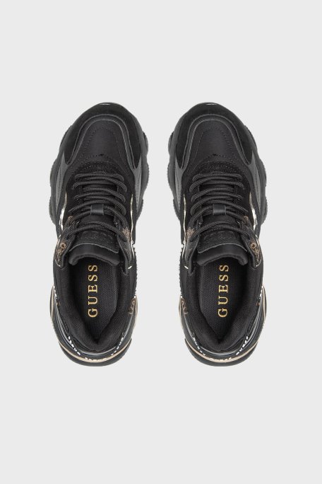 Guess Micola Kalın Tabanlı Sneaker FL7MICFAL12 Bayan Ayakkabı FL7MIC FAL12 BLACK SİYAH - 5