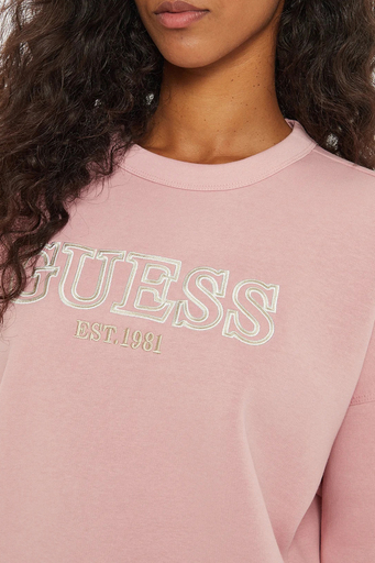 Guess Midge Pamuklu Bisiklet Yaka Regular Fit V4BQ03KCHX0 Bayan Sweat V4BQ03 KCHX0 G4L7 PUDRA - 4