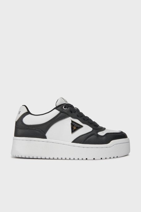Guess Miram4 Logolu Kalın Tabanlı Sneaker FLJMR4ELE12 Bayan Ayakkabı FLJMR4 ELE12 WHBLK BEYAZ-SİYAH - 7
