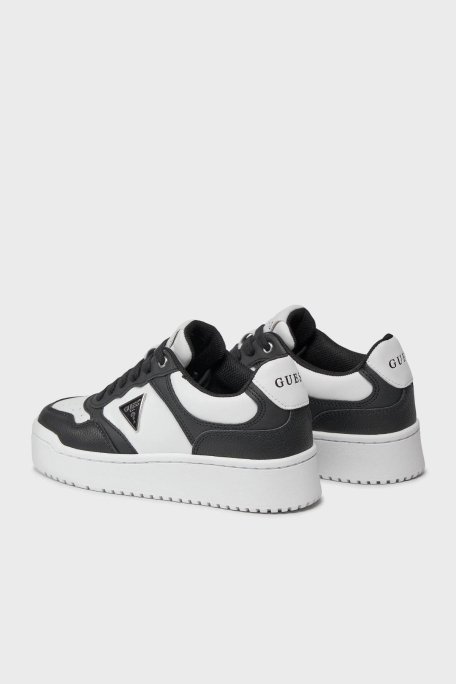 Guess Miram4 Logolu Kalın Tabanlı Sneaker FLJMR4ELE12 Bayan Ayakkabı FLJMR4 ELE12 WHBLK BEYAZ-SİYAH - 9