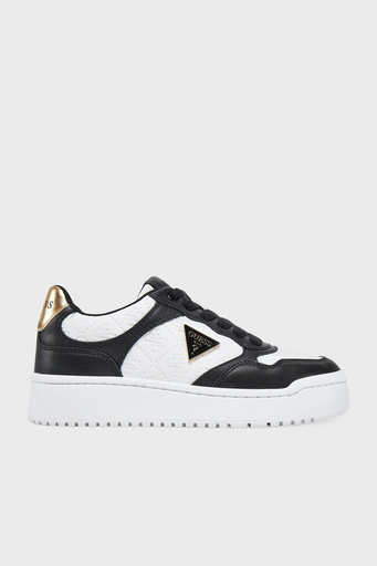 Guess Miram6 4g Kabartmalı Logolu Sneaker FLJMI6FAL12 Bayan Ayakkabı FLJMI6 FAL12 BLKBR SİYAH-BEYAZ - 1