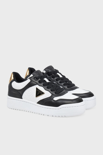 Guess Miram6 4g Kabartmalı Logolu Sneaker FLJMI6FAL12 Bayan Ayakkabı FLJMI6 FAL12 BLKBR SİYAH-BEYAZ - 2