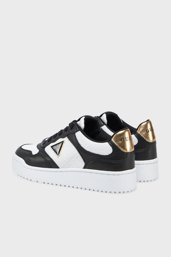Guess Miram6 4g Kabartmalı Logolu Sneaker FLJMI6FAL12 Bayan Ayakkabı FLJMI6 FAL12 BLKBR SİYAH-BEYAZ - 4