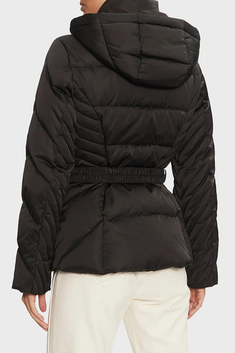 Guess New Olga Regular Fit Çıkarılabilir Kapüşonlu Şişme W4BL53WEX52 Bayan Mont W4BL53 WEX52 JBLK SİYAH - 4