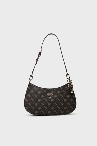 Guess Noelle 4G Poeny Logolu Deri AyarlanabilirAskılı HWQL7879180 Bayan Çanta HWQL78 79180 BRO KAHVE - 1