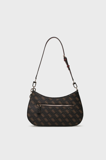 Guess Noelle 4G Poeny Logolu Deri AyarlanabilirAskılı HWQL7879180 Bayan Çanta HWQL78 79180 BRO KAHVE - 3