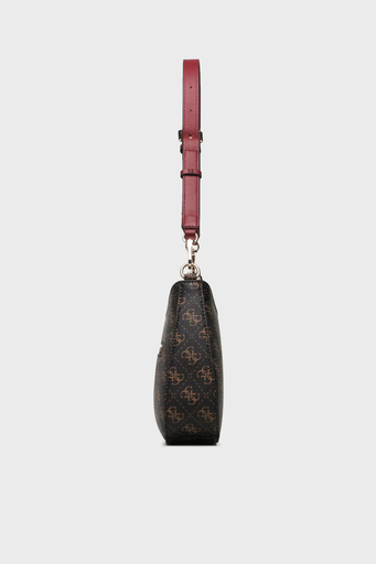 Guess Noelle 4G Poeny Logolu Deri AyarlanabilirAskılı HWQL7879180 Bayan Çanta HWQL78 79180 BRO KAHVE - 4