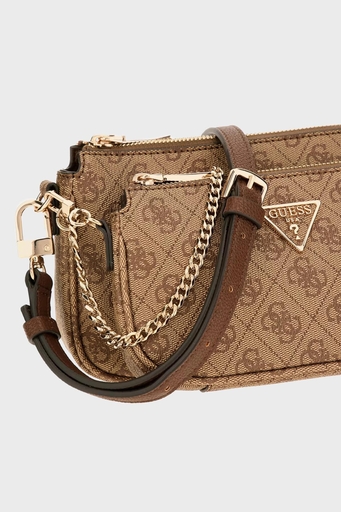 Guess Noelle Fermuarlı Çıkarılabilir Ön Bölmeli ve Askılı HWBG7879710LGW Bayan Çanta HWBG7879710 LGW KAHVE - 3