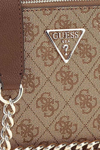 Guess Noelle Logolu Çapraz Zincirli Omuz Askılı Mini HWBG7879140LGW Bayan Çanta HWBG7879140 LGW KAHVE - 4