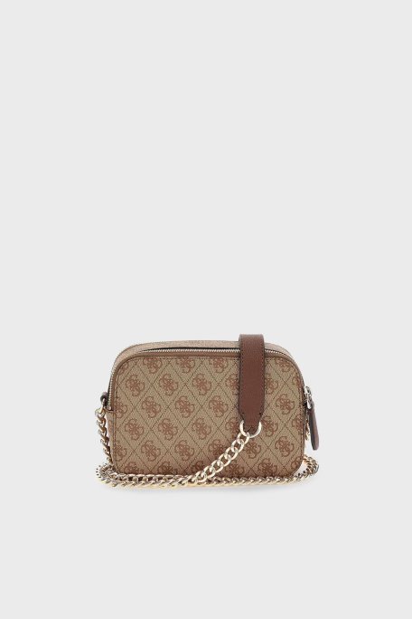 Guess Noelle Logolu Çapraz Zincirli Omuz Askılı Mini HWBG7879140LGW Bayan Çanta HWBG7879140 LGW KAHVE - 2