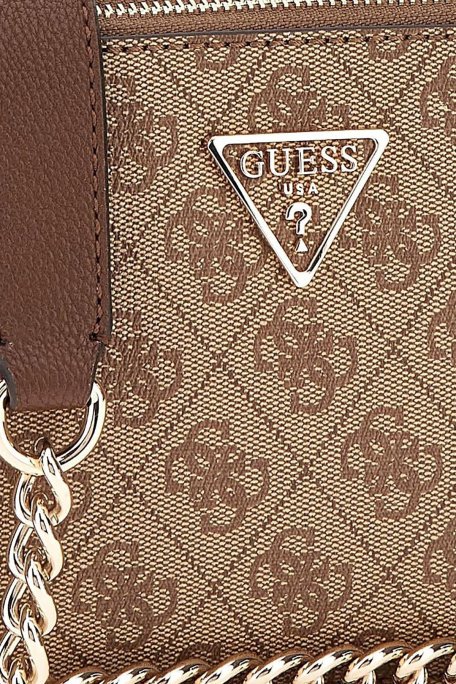 Guess Noelle Logolu Çapraz Zincirli Omuz Askılı Mini HWBG7879140LGW Bayan Çanta HWBG7879140 LGW KAHVE - 4