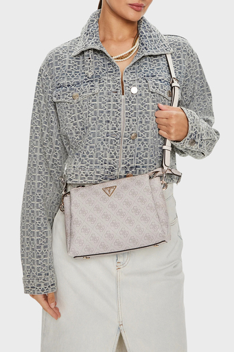 Guess Noelle Logolu Çıkarılabilir Askılı HWBD7879120 Bayan Çanta HWBD78 79120 DVL AÇIK GRİ - 7
