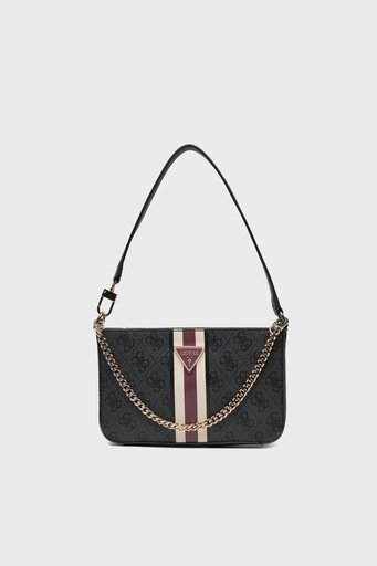 Guess Noelle Logolu Çıkarılabilir Askılı HWSS7879720 Bayan Çanta HWSS78 79720 CLO ANTRASİT - 1