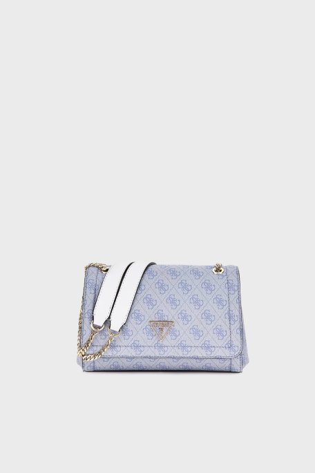 Guess Noelle Logolu Omuz HWBG7879210 Bayan Çanta HWBG78 79210 LUL AÇIK MAVİ - 1