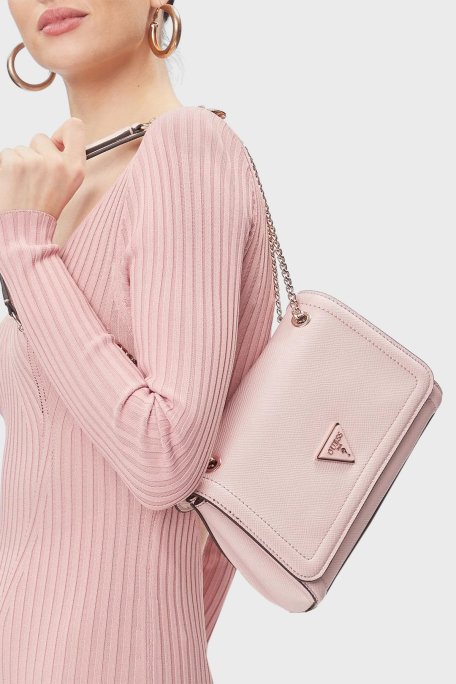 Guess Noelle Logolu Zincir Askılı HWZG7879210 Bayan Çanta HWZG7879210 LTR PUDRA - 2