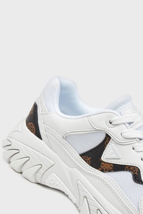Guess Nowah Logolu Sneaker FLTNOWFAL12 Bayan Ayakkabı FLTNOW FAL12 WHIBR BEYAZ-KAHVE - 6