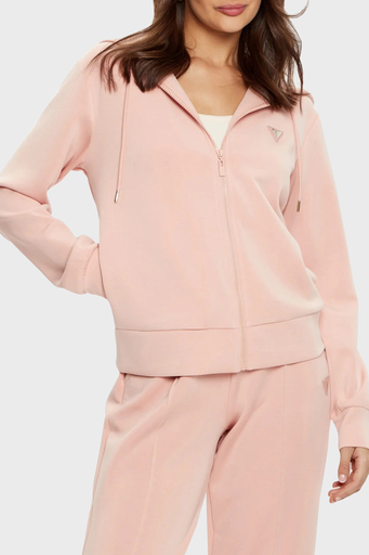 Guess Olympe Regular Fit Kapüşonlu Fermuarlı V4YQ06KCAY2 Bayan Sweat V4YQ06 KCAY2 G6M1 PEMBE - 1