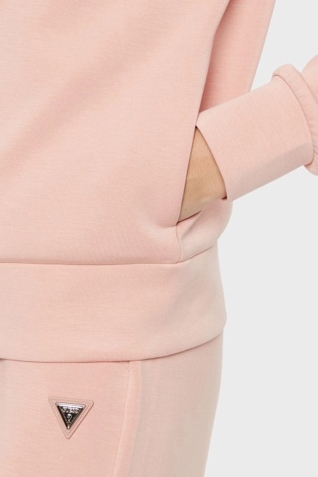 Guess Olympe Regular Fit Kapüşonlu Fermuarlı V4YQ06KCAY2 Bayan Sweat V4YQ06 KCAY2 G6M1 PEMBE - 5