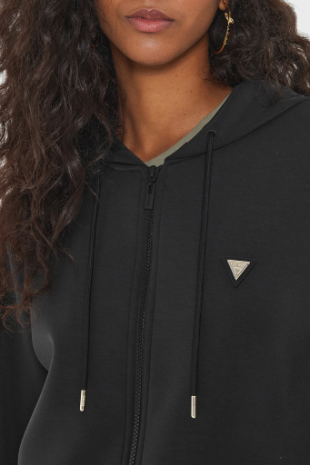 Guess Olympe Scuba Regular Fit Kapüşonlu V4YQ06KCAY2 Bayan Sweat V4YQ06 KCAY2 JBLK SİYAH - 14