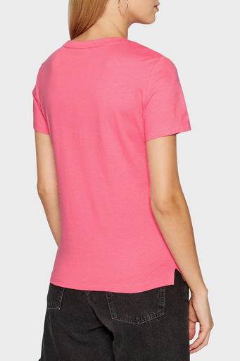 Guess Organik Pamuklu Relaxed Fit Bisiklet Yaka Bayan T Shirt W1YI1BI3Z11 A60Y FUŞYA - 4